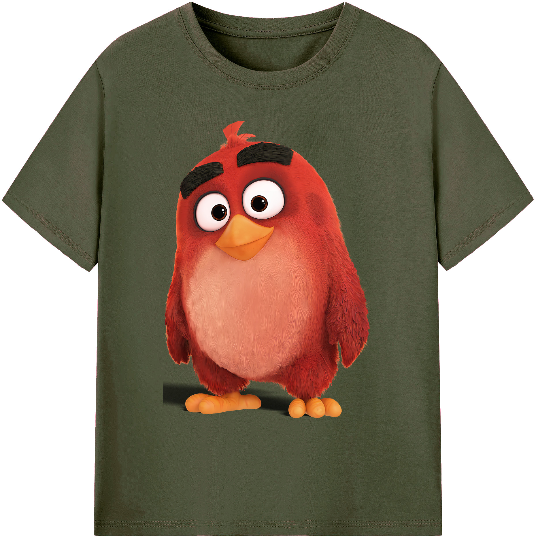 （画像用） Angry Birds アングリーバード 綿100％ メンズ半袖Tシャツ｜肌触りやわらか＆通気性